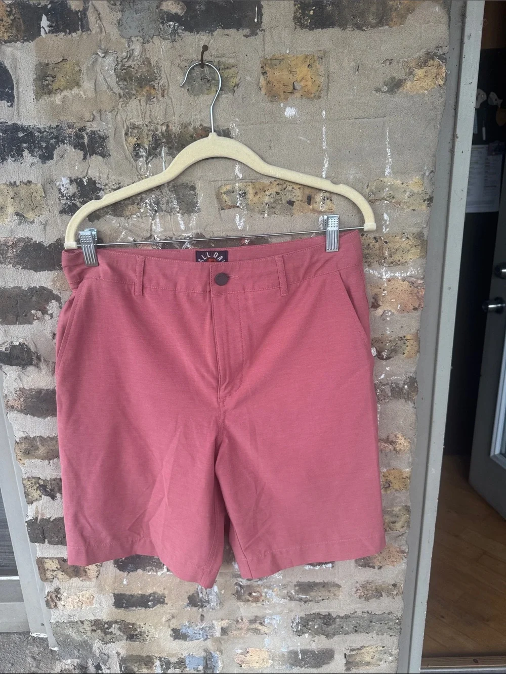 Faherty Men's Dusty Rose Flat Front Shorts